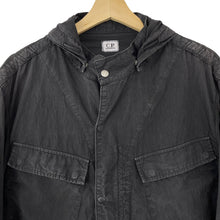 Load image into Gallery viewer, C.P Company Black Goggle Hooded Overshirt - Double Extra Large (XXL) PTP 24"
