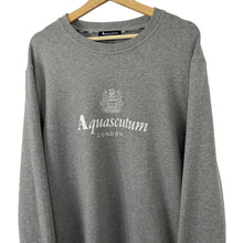 Load image into Gallery viewer, Aquascutum Grey Crew Neck Logo Sweater - Triple Extra Large (XXXL) PTP 26"