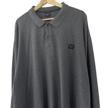 Load image into Gallery viewer, Paul and Shark Grey Long Sleeved Polo - Five Extra Large (5XL) PTP 31"