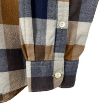 Load image into Gallery viewer, Aquascutum Block Check Flannel Long Sleeved Shirt - Large (L) PTP 21.5"