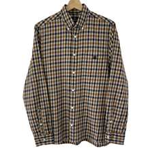 Load image into Gallery viewer, Aquascutum House Check Long Sleeved Shirt - Medium (M) PTP 20.75"