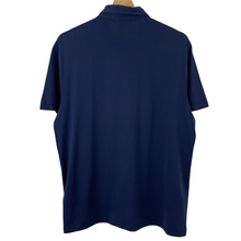 Load image into Gallery viewer, Aquascutum Navy / Check Short Sleeved Polo - Large (L) PTP 22"