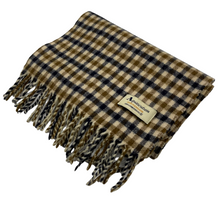 Load image into Gallery viewer, Aquascutum Classic House Check 100% Lambswool Scarf - One Size Fits All