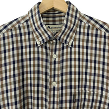 Load image into Gallery viewer, Aquascutum House Check Long Sleeved Shirt - Large (L) PTP 25"