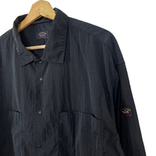 Load image into Gallery viewer, Paul and Shark Navy Econyl Nylon Metal Overshirt - Extra Large (XL) PTP 24.5"