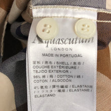 Load image into Gallery viewer, Aquascutum Check Short Sleeved Shirt - Small (S) PTP 19.5"