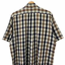 Load image into Gallery viewer, Aquascutum Block Check Short Sleeved Shirt - Medium (M) PTP 24.5"