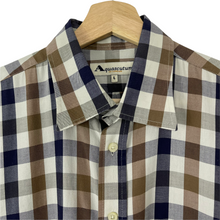 Load image into Gallery viewer, Aquascutum Block Check Short Sleeved Shirt - Large (L) PTP 25.5"