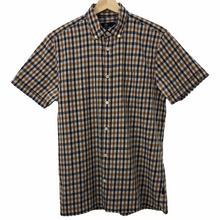 Load image into Gallery viewer, Aquascutum House Check Short Sleeved Shirt - Medium (M) PTP 20.5"