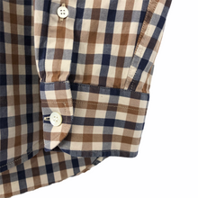 Load image into Gallery viewer, Aquascutum House Check Long Sleeved Shirt - Medium (M) PTP 20.25"