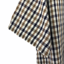 Load image into Gallery viewer, Aquascutum House Check Short Sleeved Shirt - Large (L) PTP 25.25"