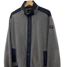 Load image into Gallery viewer, Paul and Shark Grey Zip Up Fleece Track Top - Extra Large (XL) PTP 26"