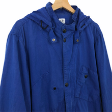 Load image into Gallery viewer, C.P Company Blue Goggle Hooded Overshirt - Extra Large (XL) PTP 21.5"