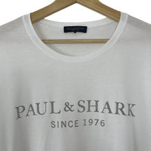 Load image into Gallery viewer, Paul and Shark White Short Sleeved Logo T-Shirt - Double Extra Large (XXL) PTP 23.5"