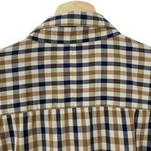 Load image into Gallery viewer, Aquascutum House Check Short Sleeved Shirt - Large (L) PTP 23.5"