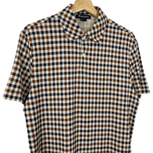Load image into Gallery viewer, Aquascutum House Check Short Sleeved Polo - Large (L) PTP 20.75"