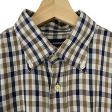 Load image into Gallery viewer, Aquascutum House Check Short Sleeved Shirt - Large (L) PTP 24.25"