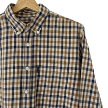 Load image into Gallery viewer, Aquascutum House Check Long Sleeved Shirt - Large (L) PTP 21.5"