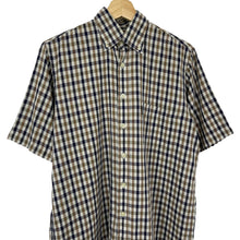 Load image into Gallery viewer, Aquascutum House Check Short Sleeved Shirt - Small (S) PTP 21.5"