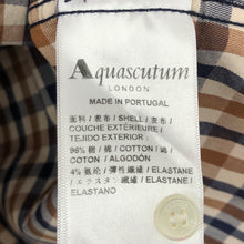 Load image into Gallery viewer, Aquascutum House Check Long Sleeved Shirt - Medium (M) PTP 20"