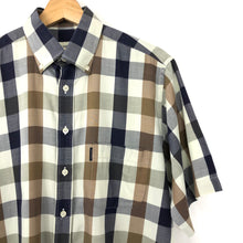 Load image into Gallery viewer, Aquascutum Block Check Short Sleeved Shirt - Medium (M) PTP 23.25"