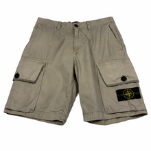 Load image into Gallery viewer, Stone Island Beige Bermuda Cargo Shorts - W 32"