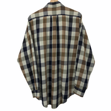 Load image into Gallery viewer, Aquascutum Block Check Long Sleeved Shirt - Small (S) PTP 22"