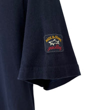 Load image into Gallery viewer, Paul and Shark Navy Short Sleeved Logo T-Shirt - Medium (M) PTP 18.5"