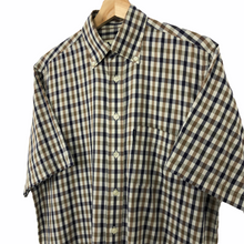 Load image into Gallery viewer, Aquascutum House Check Short Sleeved Shirt - Small (S) PTP 21.5"