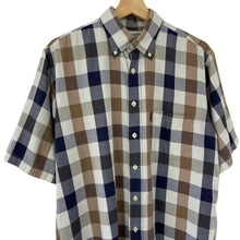 Load image into Gallery viewer, Aquascutum Block Check Short Sleeved Shirt - Large (L) PTP 24.5"