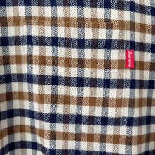 Load image into Gallery viewer, Aquascutum x Supreme House Check Flannel Long Sleeved Shirt - Large (L) PTP 23.25"