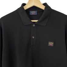 Load image into Gallery viewer, Paul and Shark Black Long Sleeved Polo - Large (L) PTP 21"
