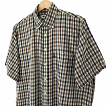 Load image into Gallery viewer, Aquascutum House Check Short Sleeved Shirt - Large (L) PTP 23.5"