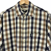 Load image into Gallery viewer, Aquascutum Block Check Short Sleeved Shirt - Medium (M) PTP 24.5"