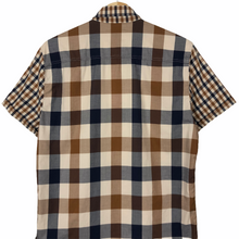 Load image into Gallery viewer, Aquascutum Check Short Sleeved Shirt - Small (S) PTP 19.5"