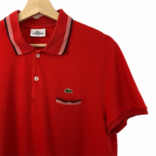 Load image into Gallery viewer, Lacoste Red Short Sleeved Polo - Medium (M) PTP 20.5"