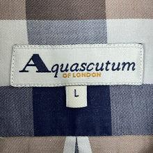 Load image into Gallery viewer, Aquascutum Block Check Long Sleeved Shirt - Large (L) PTP 24.75"