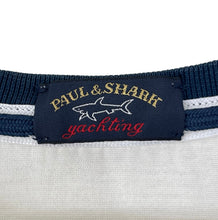 Load image into Gallery viewer, Paul and Shark White Short Sleeved Logo T-Shirt - Medium (M) PTP 20"