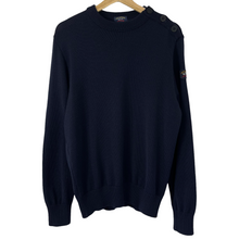 Load image into Gallery viewer, Paul and Shark Navy 100% Wool Crew Neck Sweater - Extra Large (XL) PTP 22"