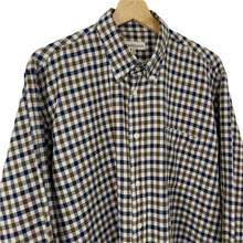 Load image into Gallery viewer, Aquascutum House Check Long Sleeved Shirt - Medium (M) PTP 23.75"