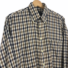 Load image into Gallery viewer, Aquascutum House Check Long Sleeved Shirt - Medium (M) PTP 23.5"