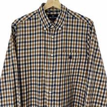 Load image into Gallery viewer, Aquascutum House Check Long Sleeved Shirt - Large (L) PTP 22"