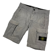 Load image into Gallery viewer, Stone Island Grey Bermuda Cargo Shorts - W 30"
