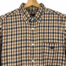Load image into Gallery viewer, Aquascutum House Check Long Sleeved Shirt - Large (L) PTP 22"