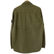 Load image into Gallery viewer, Stone Island Khaki Double Pocket Overshirt - Large (L) PTP 23.25"