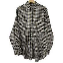 Load image into Gallery viewer, Aquascutum House Check Long Sleeved Shirt - Large (L) PTP 25"