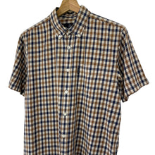 Load image into Gallery viewer, Aquascutum House Check Short Sleeved Shirt - Large (L) PTP 21"