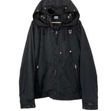 Load image into Gallery viewer, C.P Company Black Multi Pocket Hooded Goggle Jacket - 56 PTP 25"