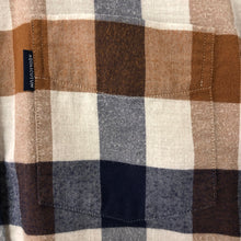Load image into Gallery viewer, Aquascutum Flannel Block Check Long Sleeved Shirt - Medium (M) PTP 20.25"