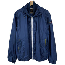 Load image into Gallery viewer, Paul and Shark Navy Blue Hooded Logo Jacket - Large (L) PTP 21.5"
